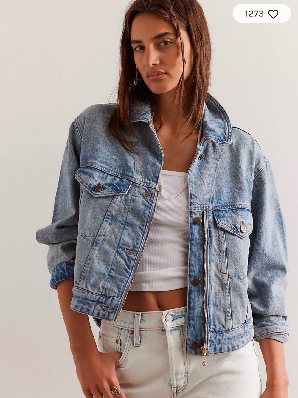 Free People, We The Free Cherrie Denim Jacket